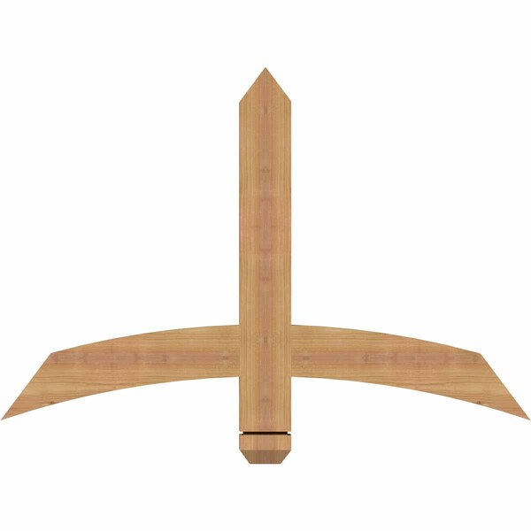Ekena Millwork Bellingham Timber Gable Bracket, Western Red Cedar, 36"W x 24"H x 1 1/2"D x 3 1/2"F, 16/12 Pitch GBW036X24X0204BEL00SWR - main
